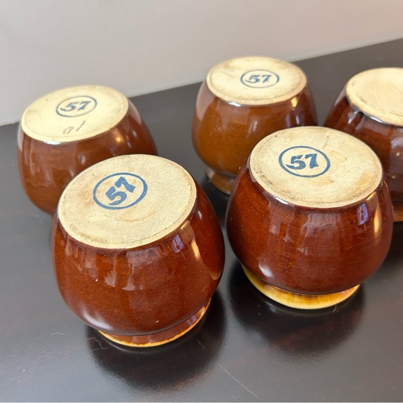 Circa 1930’s Heinz 57 Yellow Ware Brown Glaze Bean Pot Lot of 5 Pieces - Picture 15 of 15